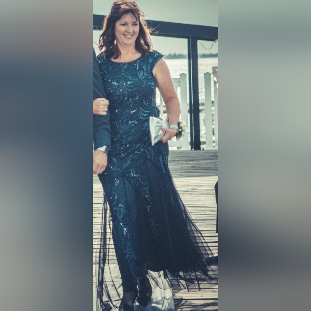 Adrianna Papell Beeded Gown/ Mother of the Bride Dress